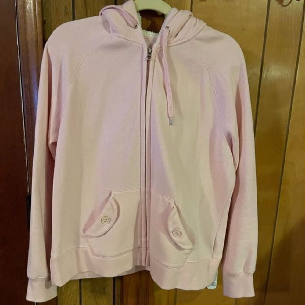 SJB Active Women's Hoodie Jacket Full Zip‎ Long Sleeve Pockets Pink Size X-Large